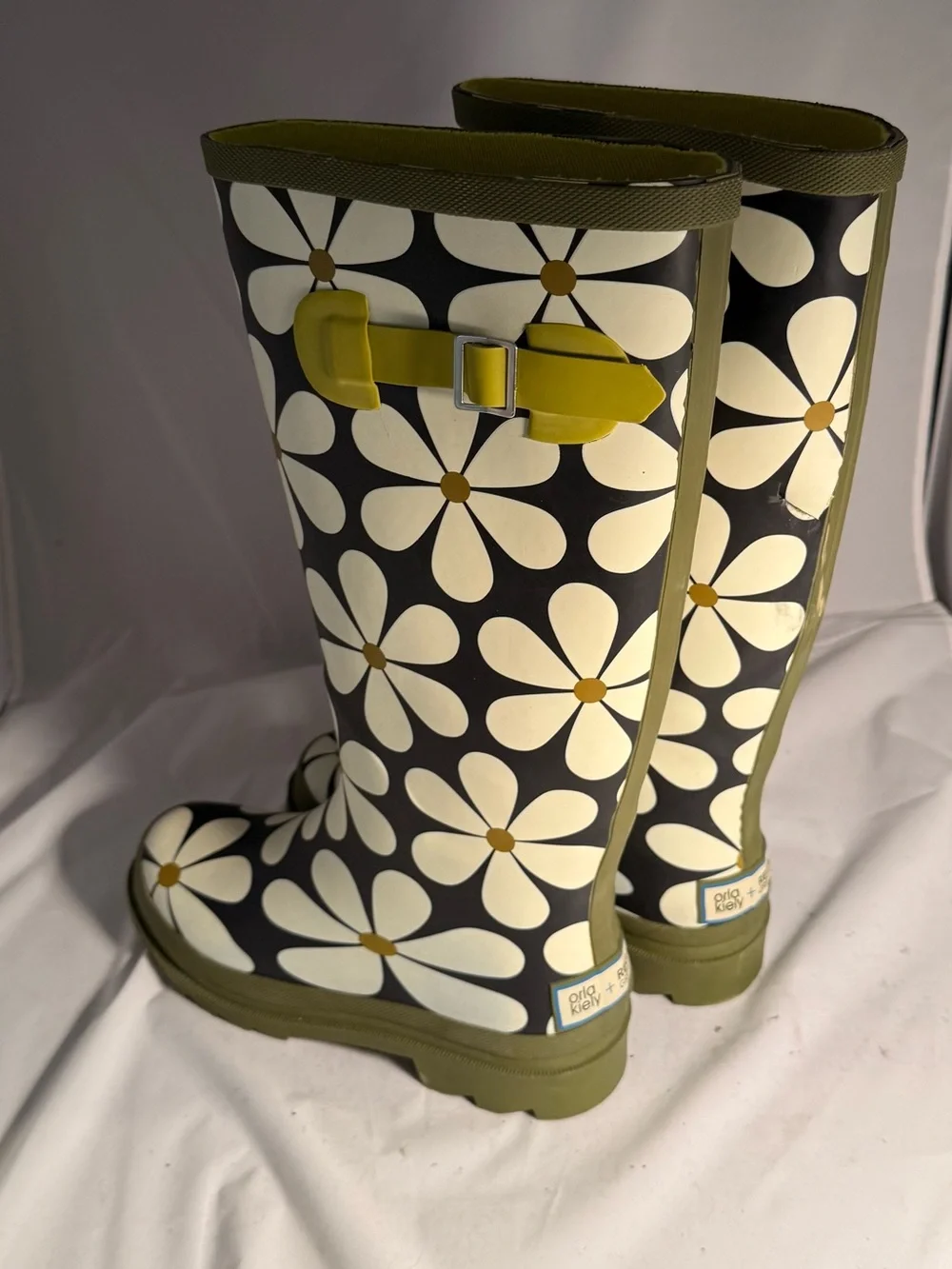 Orla Kiley Patterned Rain Boots - size 6